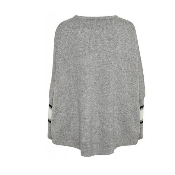 NWT KAFFE Jean Knit Poncho L/XL - Picture 2 of 7